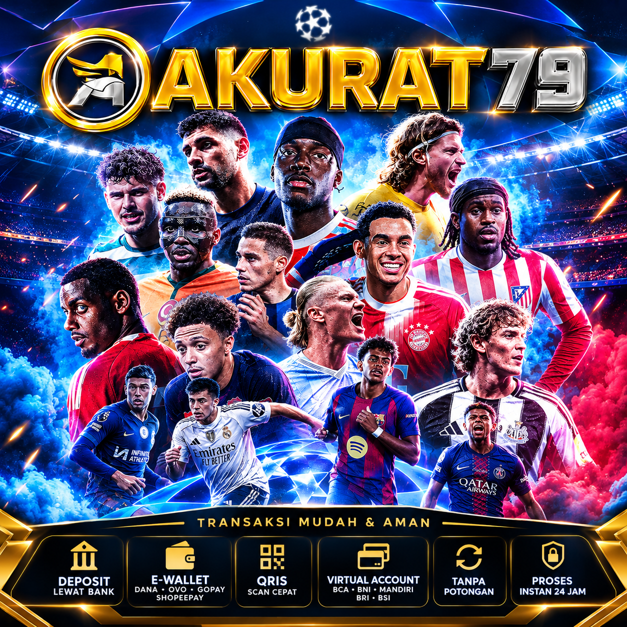 AKURAT79: SENSASI LIGA CHAMPIONS, HOKI MAKIN AKURAT!